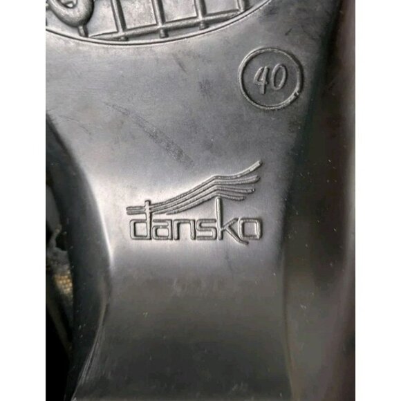 Dansko Dani Strappy Sandals Brown Black Leather EU 40 (US 10-10.5) Slingback - Picture 8 of 9